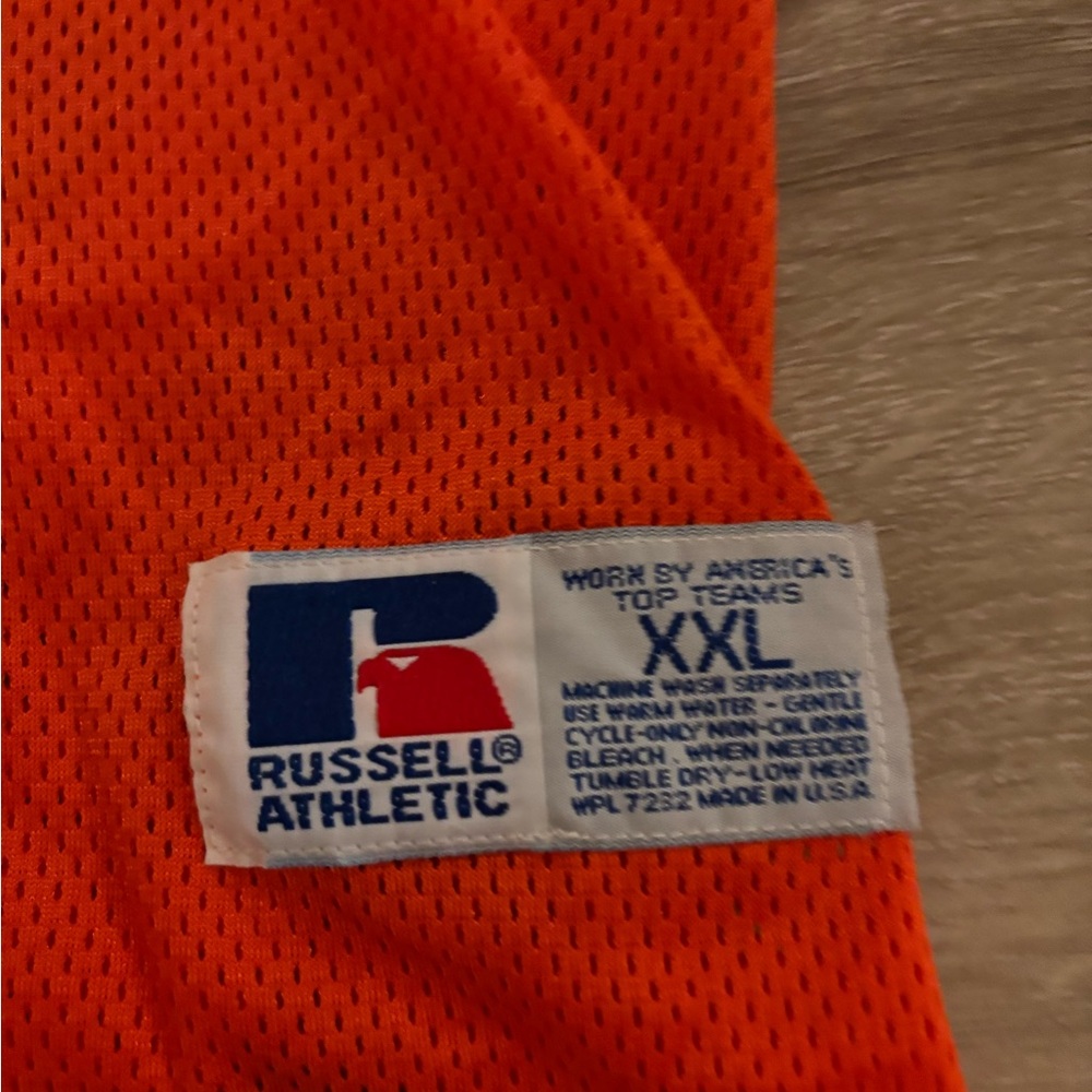 Retro Russell Athletic Orange Clemson Tigers Jersey - Picture 3 of 3